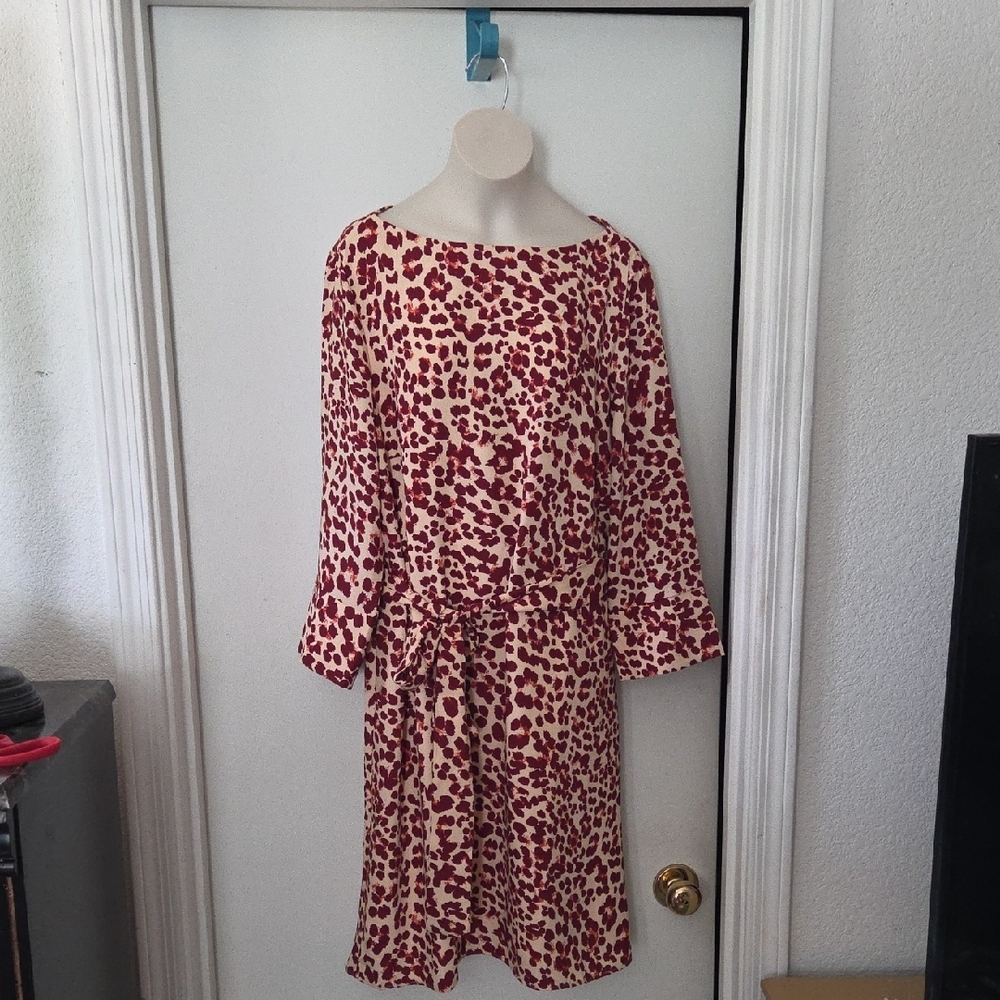 H&M Red and Cream Dress Closet Clear Out!!